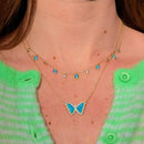 Drops of Spring Opal Necklace: Lavender Opal / Gold by Kamaria Jewelry