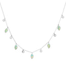Drops of Spring Opal Necklace: Lavender Opal / Gold by Kamaria Jewelry
