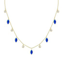 Drops of Spring Opal Necklace: Lavender Opal / Silver by Kamaria Jewelry