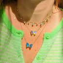 Drops of Spring Opal Necklace: Light Green Opal / Gold by Kamaria Jewelry