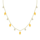 Drops of Spring Opal Necklace: Light Green Opal / Silver by Kamaria Jewelry