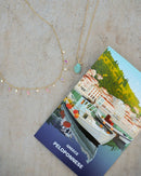 Drops of Spring Opal Necklace: Lavender Opal / Silver by Kamaria Jewelry
