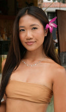 Drops of Spring Opal Necklace: Lavender Opal / Silver by Kamaria Jewelry