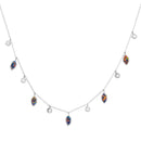 Drops of Spring Opal Necklace: Light Green Opal / Silver by Kamaria Jewelry