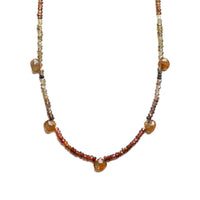 Felicity Fall Tundra Sapphire and Andalusite Gemstone Necklace
