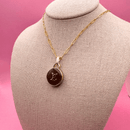 Elegant 14K Gold Filled Louis Vuitton Paperclip Necklace