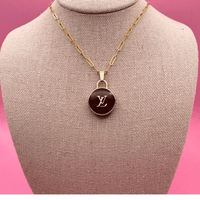 Elegant 14K Gold Filled Louis Vuitton Paperclip Necklace