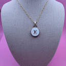 Elegant 14K Gold Filled Louis Vuitton Paperclip Necklace for Women