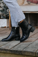 Elena Black Heeled Bootie - FINAL SALE