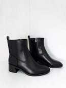 Elena Black Heeled Bootie - FINAL SALE