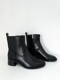 Elena Black Heeled Bootie - FINAL SALE