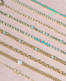Emerald Cut Opal Curb Chain Bracelet by Kamaria Jewelry