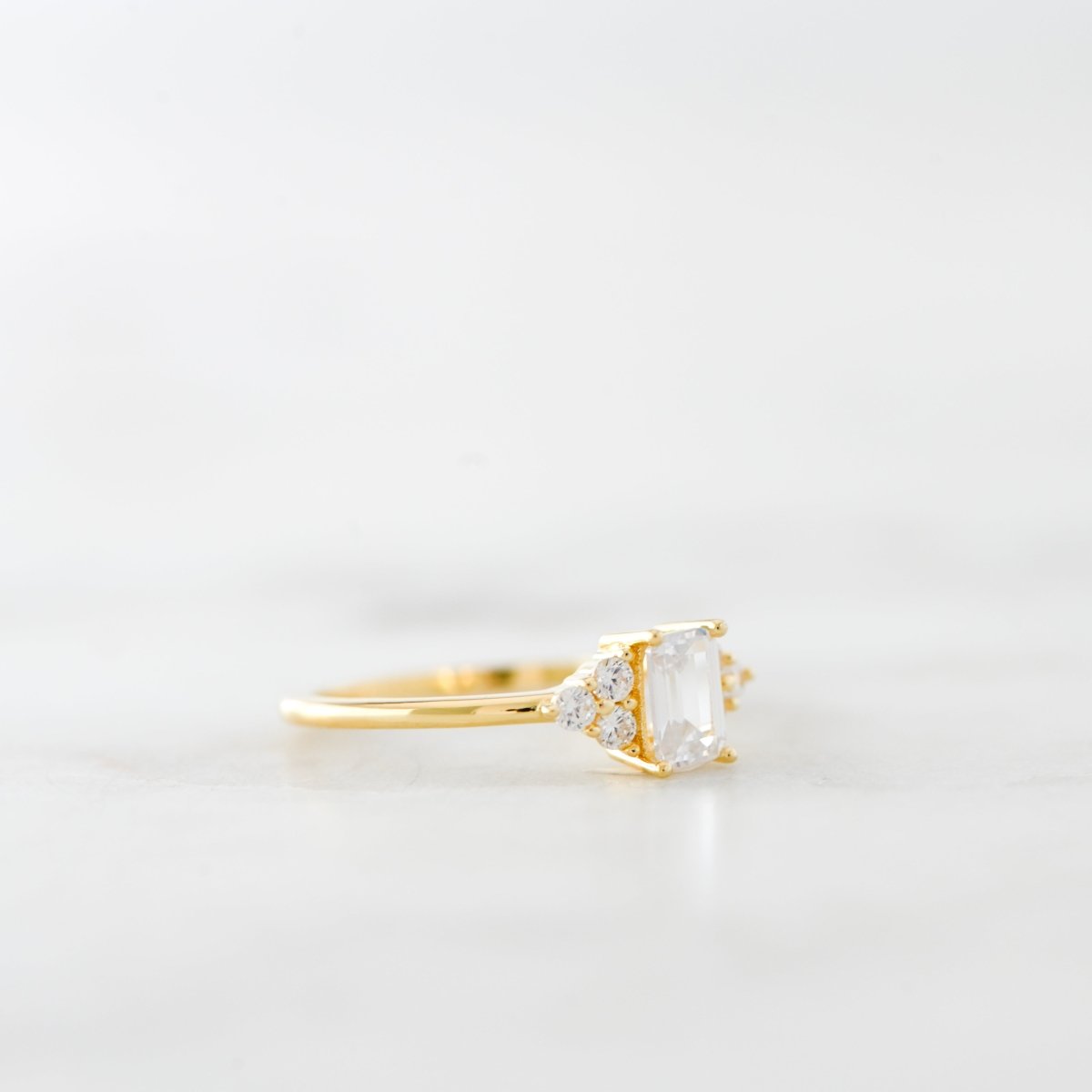 Emerald Cut Stacking Ring Rings by Sami Jewels