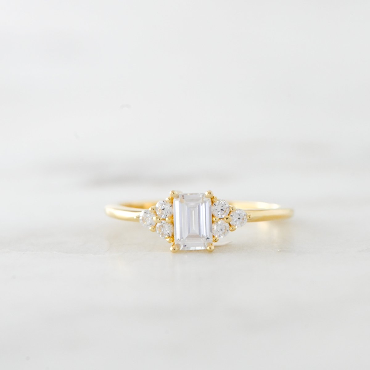 Emerald Cut Stacking Ring Rings by Sami Jewels