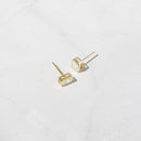 Emerald Cut Stud Earrings