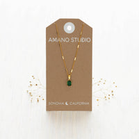 Emerald Green Pendant Necklace