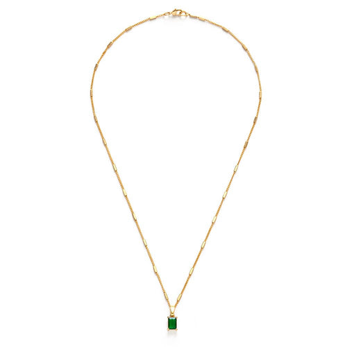 Emerald Green Pendant Necklace