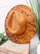 Engraved Floral Mountain Hat