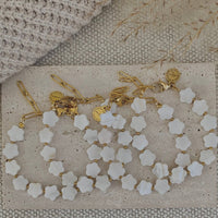 Flower Clover Shell Pearl Bracelet Layering Bracelet Style