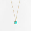 Free Spirit Turquoise Necklace Gold Filled