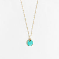 Free Spirit Turquoise Necklace Gold Filled