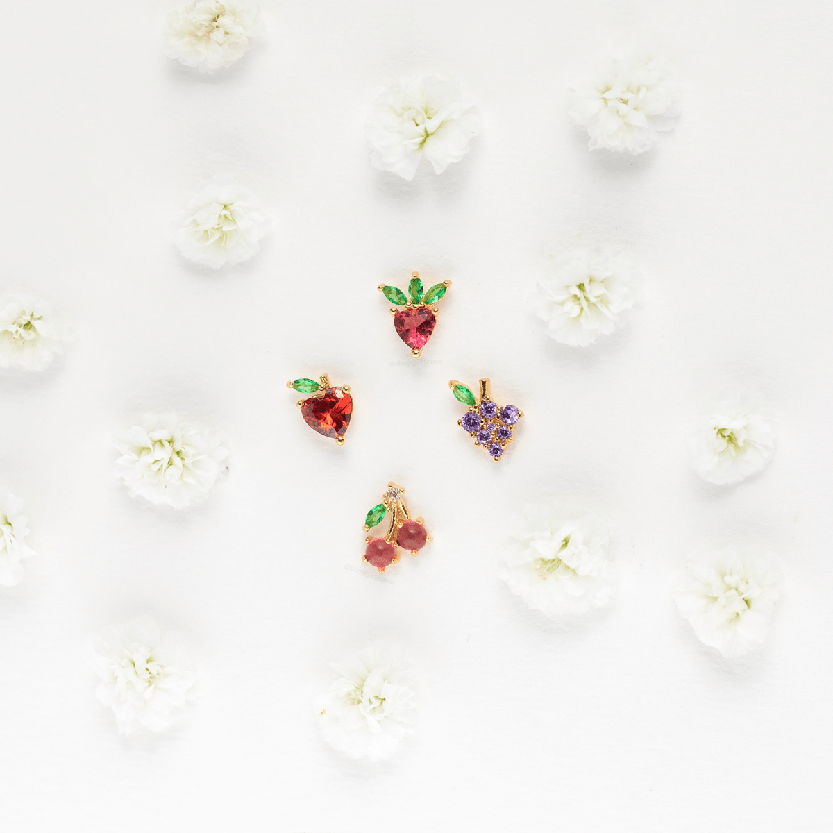 Fruit Basket Stud Set - Red Bird Road