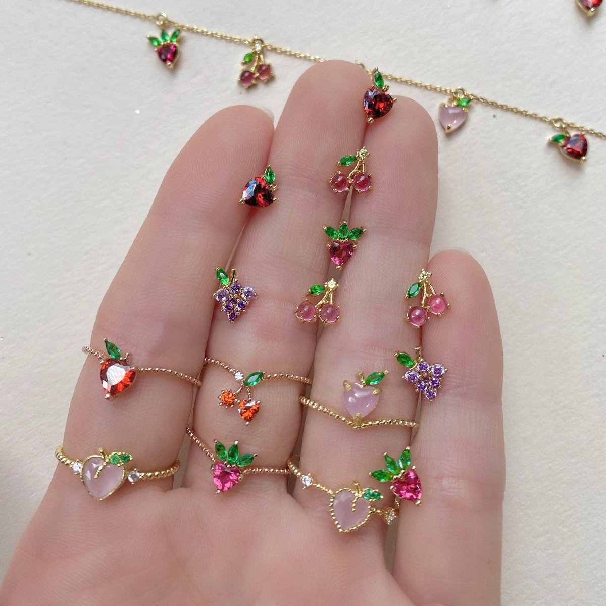 Fruit Basket Stud Set - Red Bird Road