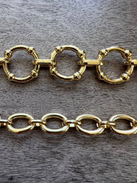 Gilded Double Ring Bracelet
