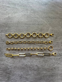 Gilded Double Ring Bracelet