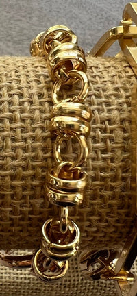 Gilded Double Ring Bracelet