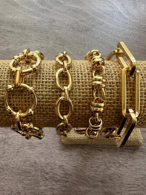 Gilded XL Circle Bracelet