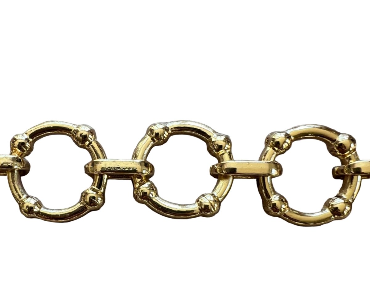 Gilded XL Circle Bracelet