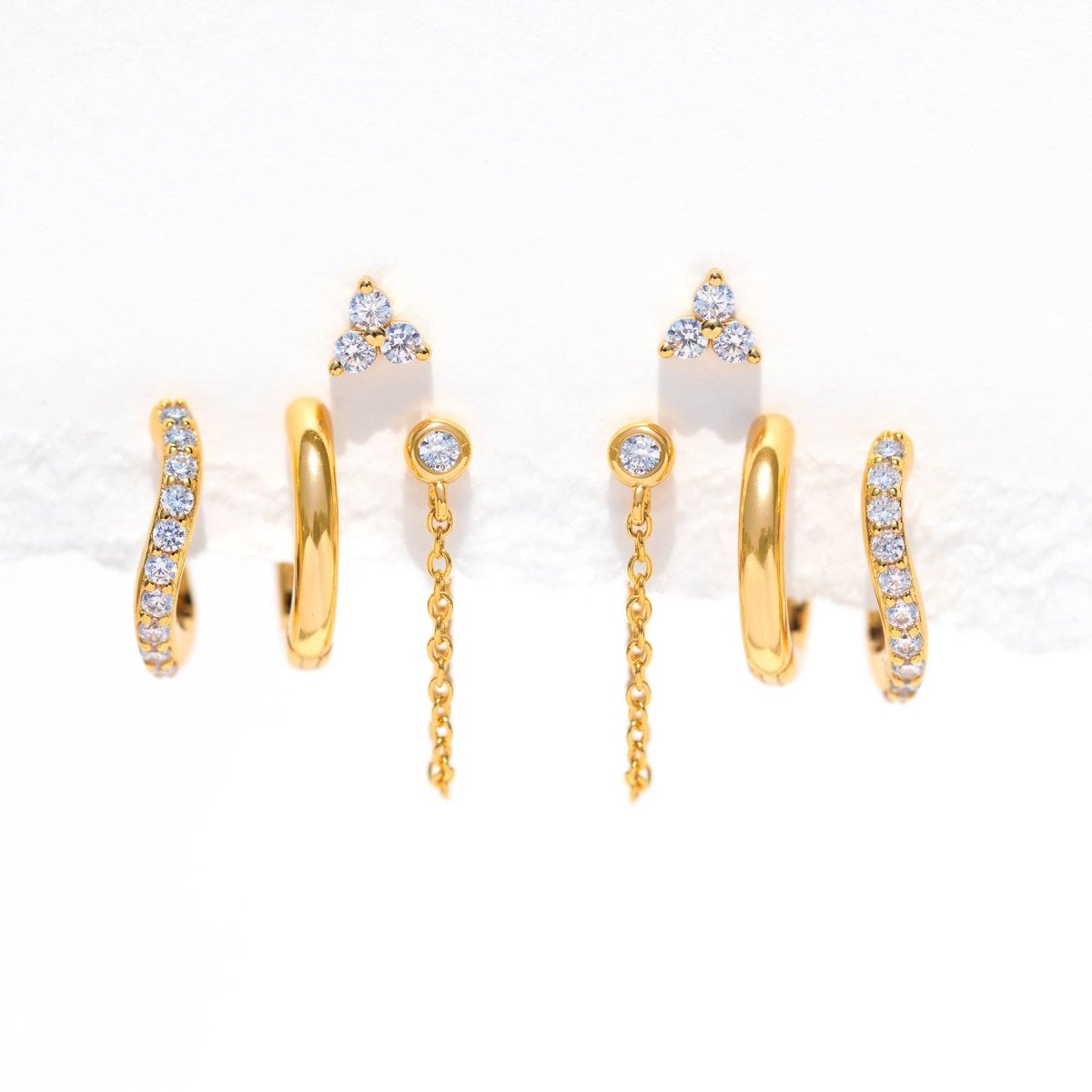 Glowing Earring Set: Gold by Girls Crew