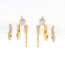 Glowing Earring Set: Gold by Girls Crew