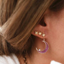 Gold and CZ North Star Studs - Red Bird Road