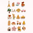Gold Big Apple Stud Set - Red Bird Road