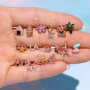 Gold Big Apple Stud Set - Red Bird Road