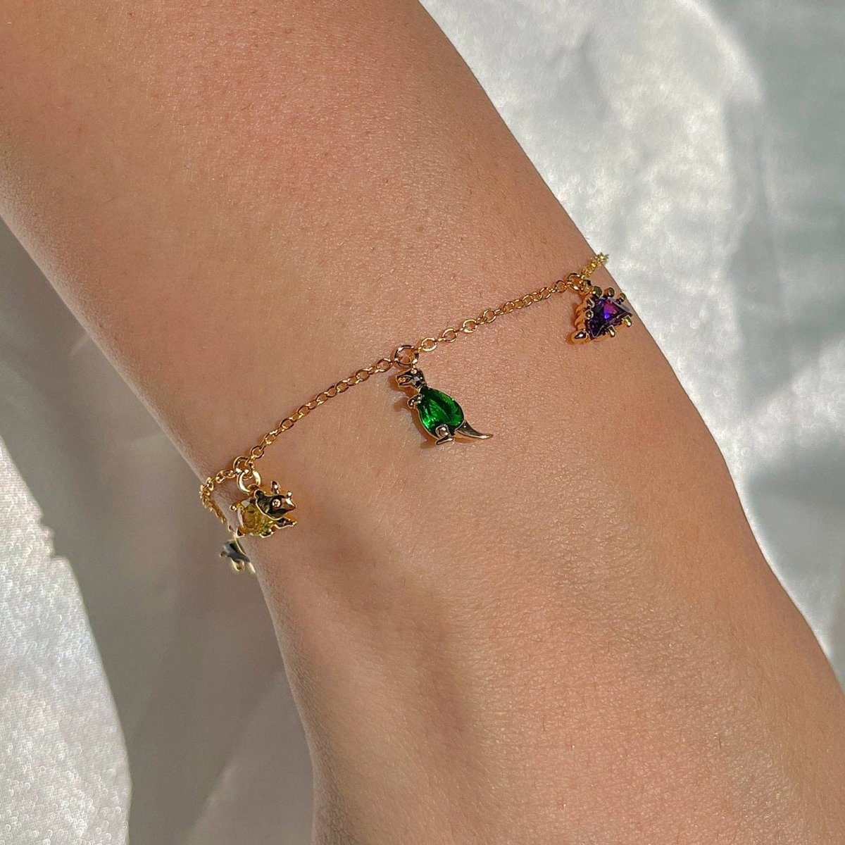 Gold Dino Rawr Bracelet - Red Bird Road