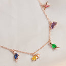 Gold Dino Rawr Necklace - Red Bird Road