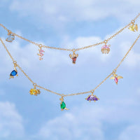 Gold Dino Rawr Necklace - Red Bird Road