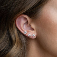 Gold Fairest Floral Studs - Red Bird Road