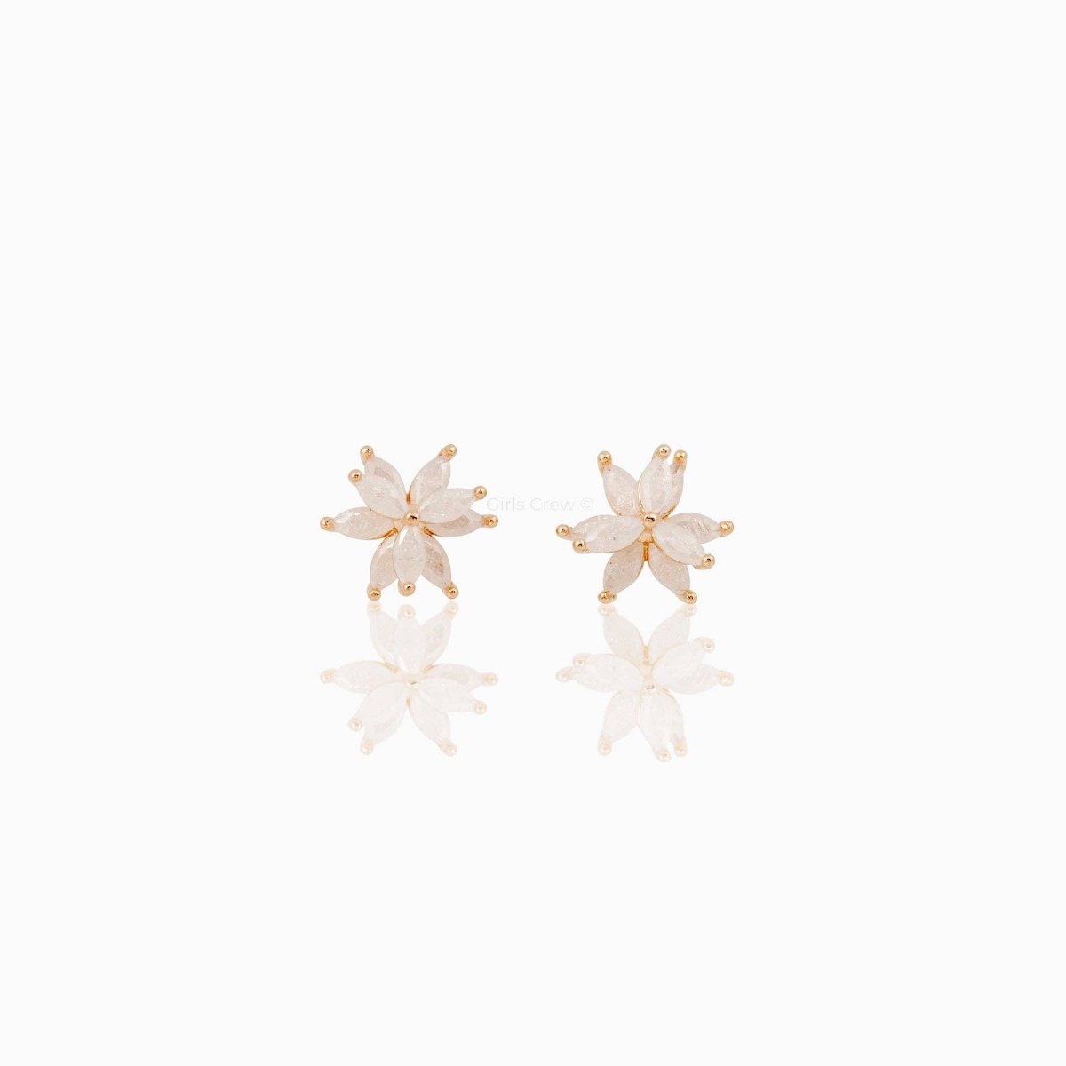Gold Fairest Floral Studs - Red Bird Road