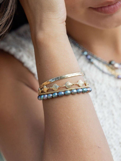 Gold Filled Seashell Chain Bracelet - Leialoha