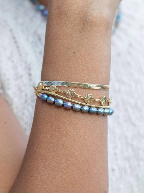 Gold Filled Seashell Chain Bracelet - Leialoha