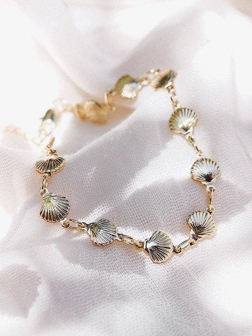 Gold Filled Seashell Chain Bracelet - Leialoha