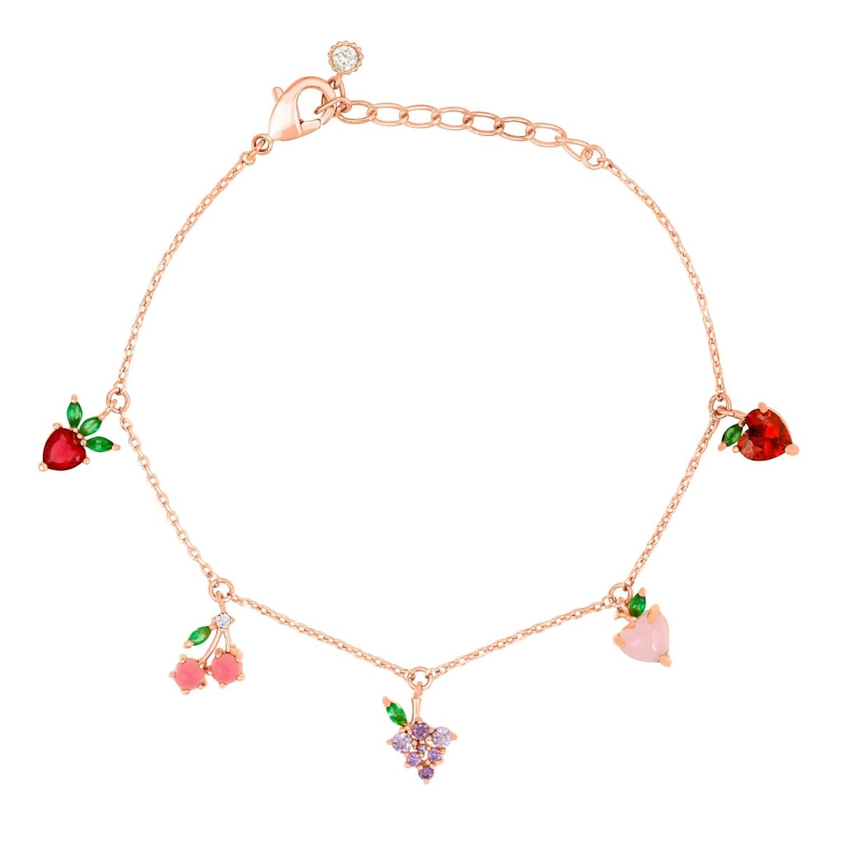 Gold Fruit Basket Bracelet - Red Bird Road