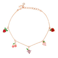 Gold Fruit Basket Bracelet - Red Bird Road