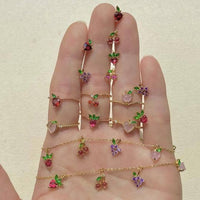 Gold Fruit Basket Bracelet - Red Bird Road