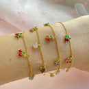 Gold Fruit Basket Bracelet - Red Bird Road