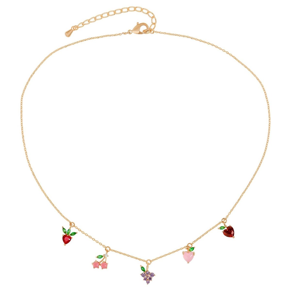Gold Fruit Basket Necklace - Red Bird Road